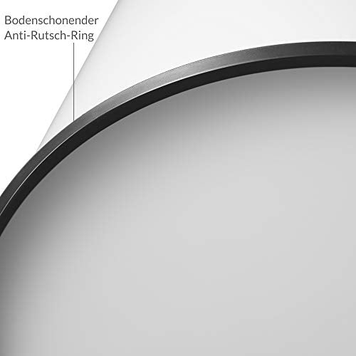 Monzana® Mülleimer Küche mit Sensor Leise 50L Edelstahl USB Ladekabel Deckel Berührungslos Abfalleimer Automatik Hygienisch Papierkorb Wasserdicht Büro Weiß Recycling