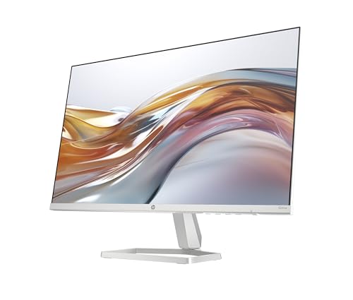 HP Series 5 524sw FHD IPS Monitor | 60,5 cm (23,8 Zoll) | 100Hz | 1920x1080 Pixel (16:9) | 1500:1 Kontrast | 99% sRGB | HDMI 1.4 | VGA | -5 bis +25°Neigung | Nachhaltig | Weiß-Silber