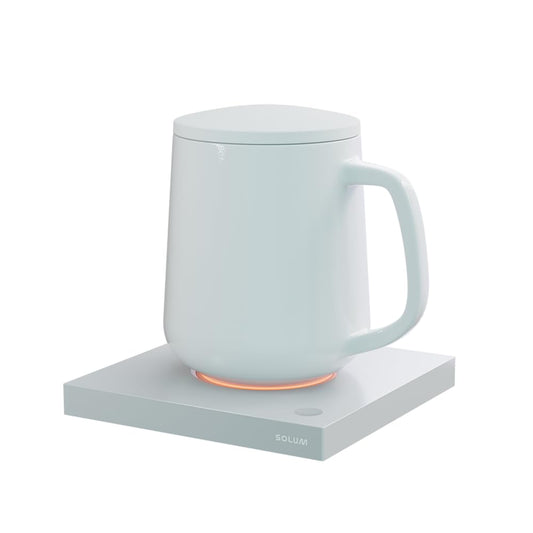 SOLUM Smart Warmer, Wärmetasse, Weiß, 440 ml, 2 Stunden kabelloser Betrieb, für Büro und zuhause
