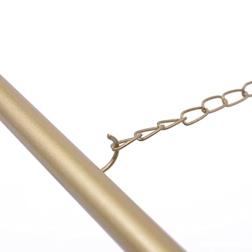 Futchoy 46,5" hoch Goldene Hochzeitsstaffelei mit verstellbaren Haken Bodenstehender Bilderrahmen-Ausstellungsständer für Hochzeiten, Feiern, Partys, Kunstausstellungen etc Veranstaltungen