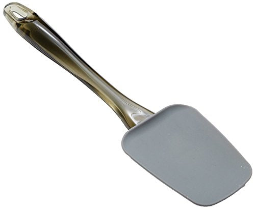 Amazon Basics - Rechteckig Teigschaber, Silikon, 3 teiliges Set, 16.5 cm, Grau