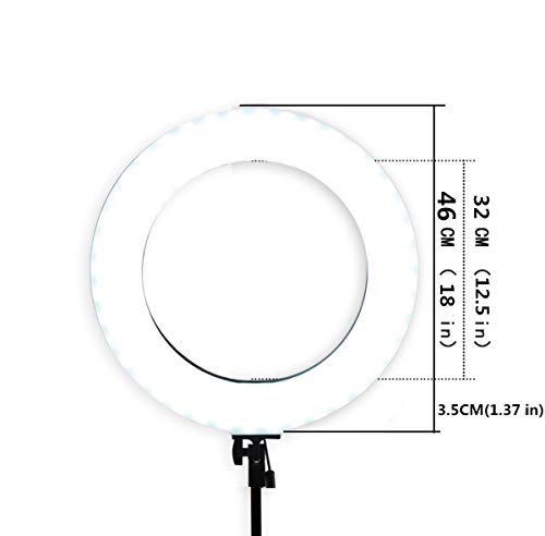 GSKAIWEN 18" 60W LED Ringleuchte Licht Set Dimmbares Kamera-Fotografie Studiolicht Video-Licht mit M
