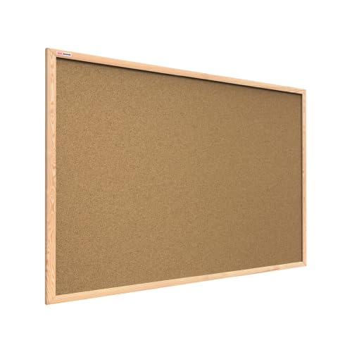 ALLboards Pinnwand mit Holz Rahmen 60x40cm Korktafel Korkwand Pinnwand Kork