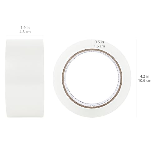 Amazon Basics Paketband, für Versand, Umzug und Lagerung, 12Stück, Transparent, 10,4 cm x 10,4 cm x 4,8 cm