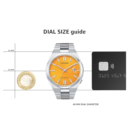 CITIZEN Herren Analog Automatik Uhr mit Edelstahl Armband NJ0150-81Z