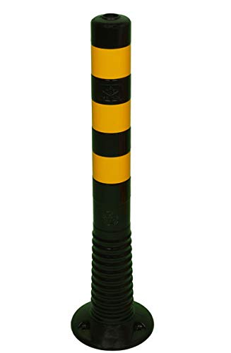 Flexible Verkehrspfosten, elastisch, 75cm, schwarz/gelb