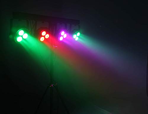 E-Lektron POWER-BAR 4-Fach LED Strahler Lichteffekt DMX inkl. Stativ/Tragetaschen/Fuß-Fernbedienung