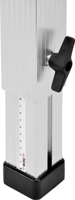 Bullstage Teleskopfuß vierkant 60x60mm - Höhe 40 bis 60 cm