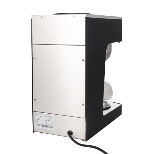 GastroHero Filterkaffeemaschine ECO 2 Liter schwarz inkl. Glaskanne I Kaffeemaschine Filtermaschine I 100 Tassen/St. I Filterkaffeemaschinen für Gastronomie und Café