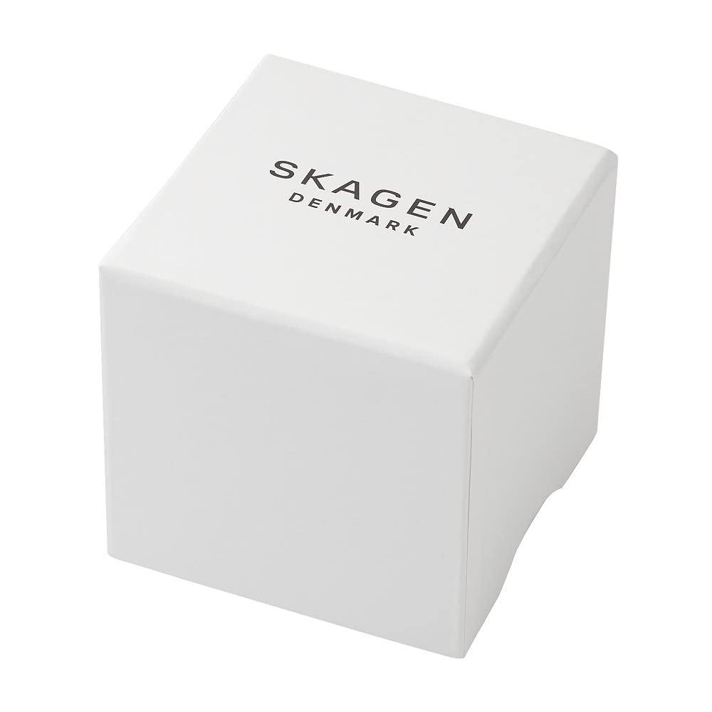Skagen Signatur Uhr für Damen, Quarzwerk mit Edelstahl- oder Lederarmband, Gold-Ton, 30MM