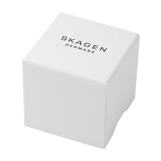 Skagen Signatur Uhr für Damen, Quarzwerk mit Edelstahl- oder Lederarmband, Gold-Ton, 30MM