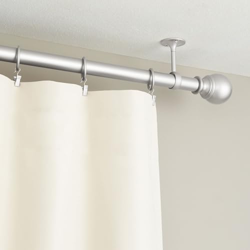 Amazon Basics Verstellbare Deckenhalterung Set, 1er-Pack, Nickel