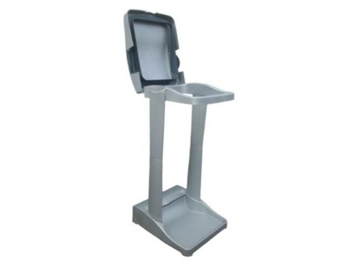 keeeper System-Müllsackständer mit integriertem Aufbewahrungsfach, 60-120 l, Ole, Silber