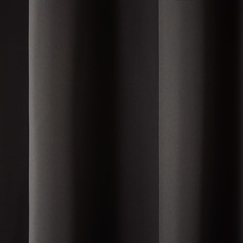 TOWN & COUNTRY BASICS Exclusive Home Curtains GT Gardinenpaneel mit Lichtfilterung, solides Cabana, 120 x 54 cm, Schwarz