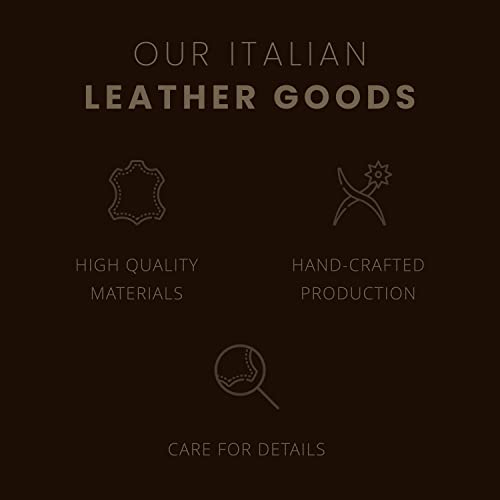 Konferenzmappe A4 aus 100% vollnarbiges Leder mit Reißverschluss - handgefertigt in Italien von erfahrenen Handwerkern - Navy