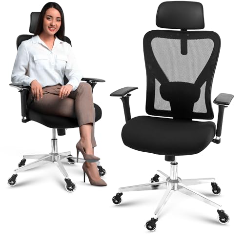 CLOUVOU CleverSeat Bürostuhl Ergonomisch [TESTSIEGER] Schreibtischstuhl 100% individuell einstellbar | Büro Stuhl & Gaming Stuhl | Computerstuhl Home Office Chair Ergonomic | Drehstuhl 150 kg