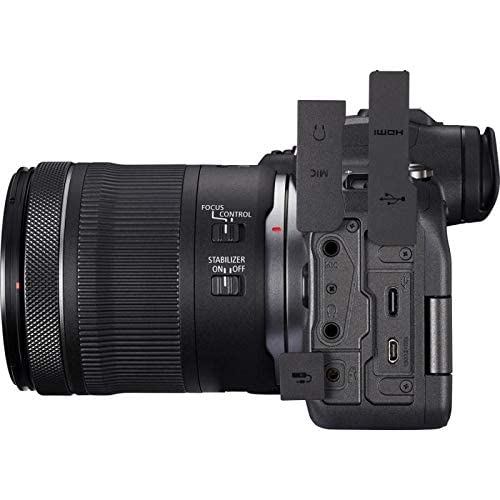 Canon EOS R6 Vollformat Systemkamera - Gehäuse + Objektiv RF 24-105mm F4-7.1 IS STM (spiegellos, 20,1 MP, 4K UHD, 5 Achsen Bildstabilisator, 7,5cm vari angle LCD II, WLAN, Bluetooth, USB 3.1), schwarz