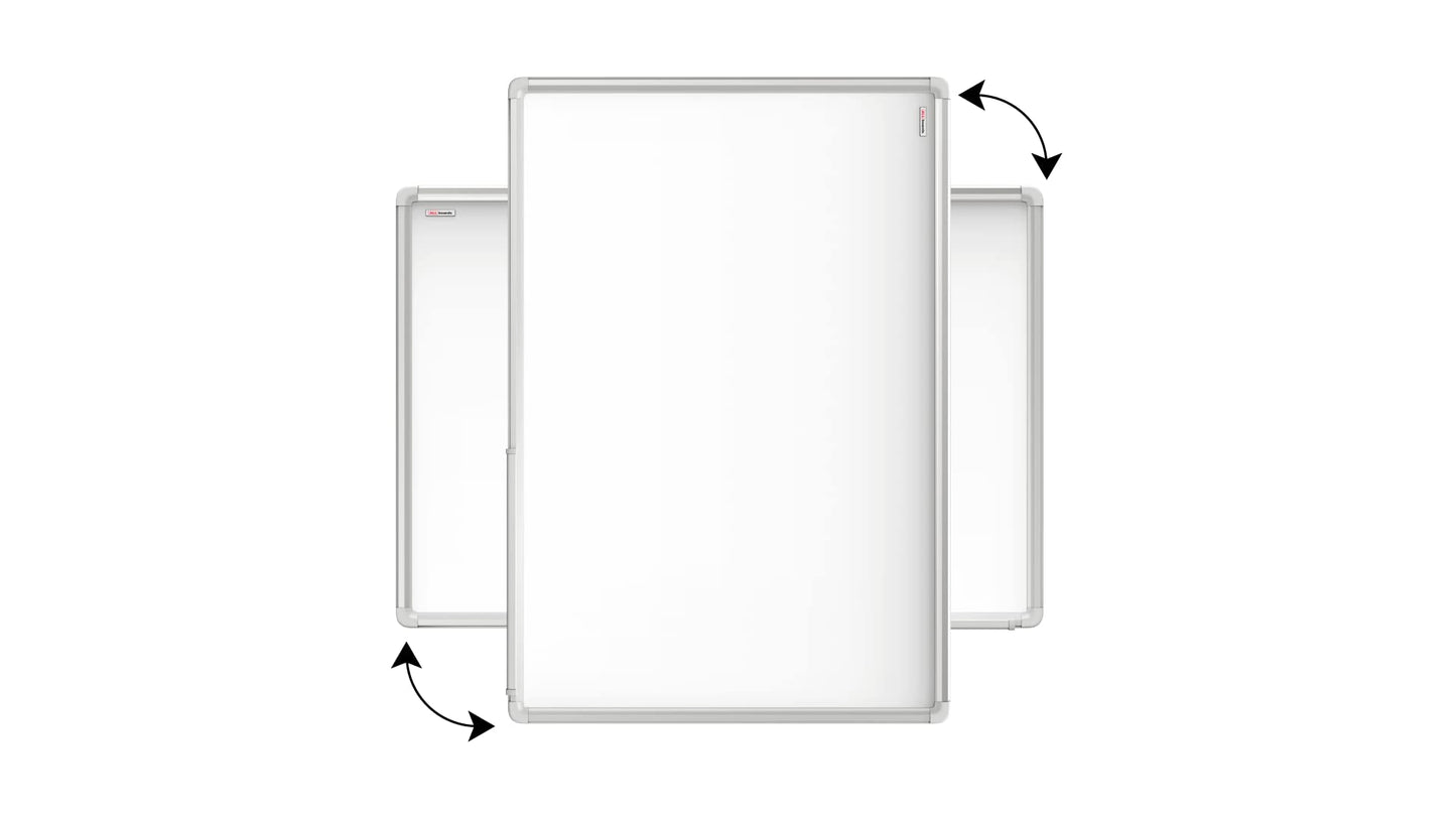 ALLboards Magnetisches Whiteboard 240x120cm Magnettafel mit Aluminiumrahmen Premium EXPO und Stifteablage, Weiß Magnetisch Tafel, Trocken Abwischbar, Wiederbeschreibbar Weißtafel