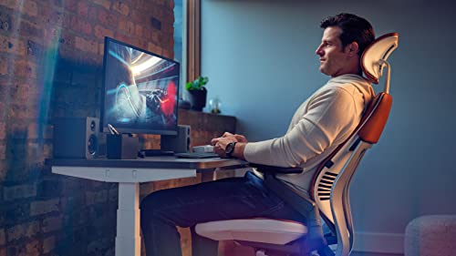 Steelcase Gesture Ergonomischer Bürostuhl mit 360° Armlehnen, 3D-Live Back Lumbalstütze, anpassbarer Kopfstütze Kaki