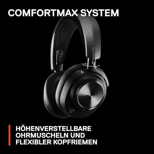 SteelSeries Arctis Nova Pro Wireless - Multi-System Gaming-Headset – Hi-Fi-Treiber – Active Noise Cancellation – Infinity Power System – PC, PS5, PS4, Switch, Smartphone