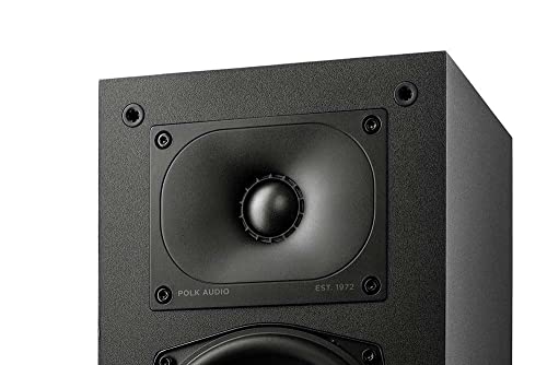 Polk Audio Monitor XT15 kompakter Regallautsprecher, Stereolautsprecher, Surround Lautsprecher, Hi-Res Zertifiziert, Dolby Atmos und DTS:X kompatibel, HiFi und Heimkino Lautsprecher (Paar)