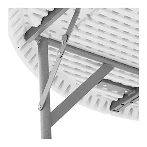 Royal Catering RC-FT_7 Klapptisch Ø 1.500 x 740 mm 150 kg drinnen/draußen Weiß Klapptisch draußen Gastro Klapptisch