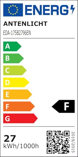 ANTENLICHT KAKA|Stehlampe LED Dimmbar|Schwarz Stehleuchte 20W mit flexibler 7W Leselampe| Modern deckenfluter mit fernbedienung mit 4 Farbtemperatur für Wohnzimmer, Schlafzimmer, Büro, Hotel