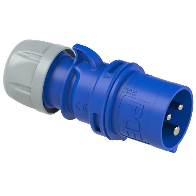 Event-Kabel CEE-Adapterleitung Campingadapter 0,5 m Gummileitung, 3x2,5mm², 250 V CEE-Stecker blau und Schutzkontaktkupplung, IP44, Wohnmobil, 3-polige Leitung, Made in Germany