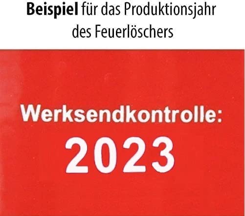 Brandengel® Feuerlöscher 6L Schaum Brandklasse AB DIN EN 3 + GS, (Mit Prüfnachweis u. Jahresmarke) Manometer, Wandhalter, Messingarmatur Sicherheitsventil, Standfuß, Schaumlöscher Haushalt Büro