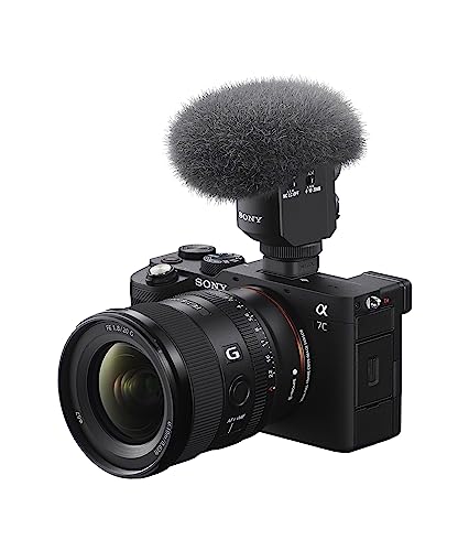 Sony ECM-M1, Kabelloses Shotgun Mikrofon, 8 Audioaufnahme-Modi, Kompakt & Leicht, Ideal für Kameras, Vlogs, Content Kreation, Musik, Streaming