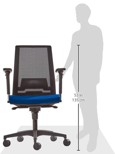 Topsit Bürostuhl, Netz, Kunststoff, Blau