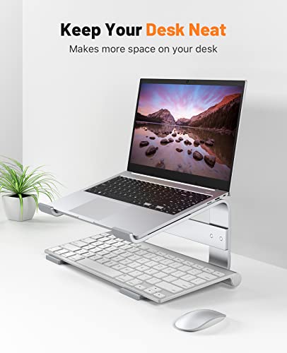 Soqool Laptop Ständer, Ergonomisch Laptop Halterung für 10-17 Zoll, Aluminium Laptop Stand für Schre