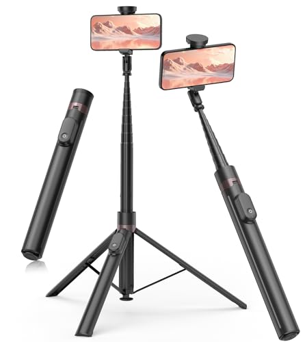 TONEOF 168cm Automatisches Selfie Stick Handy Stativ, Handykamera Halterung mit Magnetischer Wiedera