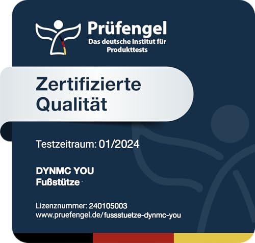 Fußstütze Schreibtisch - [TEST SEHR GUT] - Fußablage Schreibtisch Ultimativer Komfort, Bessere Haltung im Home-Office mit Physiotherapeuten Entwickelt - Fußhocker Schreibtisch OEKO TEX Zertifiziert