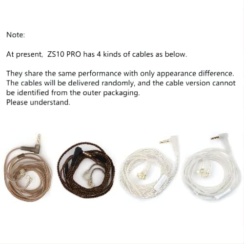 LINSOUL KZ ZS10 Pro,4BA+1DD 5 Treiber In-Ear-Monitor,HiFi Kabelgebundene Ohrhörer,Gaming-Kopfhörer,Hybrid IEM Kopfhörer mit Edelstahlfrontplatte,abnehmbares versenktes 2Pin Kabel (Ohne Mic,Schwarz)