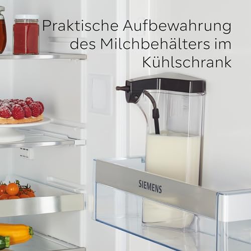 SIEMENS Kaffeevollautomat EQ900 plus TQ903DZ3, automat. Reinigung und Entkalkung, App-Steuerung, intuitives Full-Touch-Display, Barista-Modus, Geräuschreduzierung, Premiummahlwerk, 1500 W, edelstahl