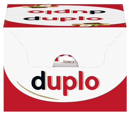 Ferrero Duplo Einzelriegel 40er-Pack, Knuspriger Klassiker mit Nugatcreme und Waffel in Vollmilchschokolade (40 x 18,2 g)