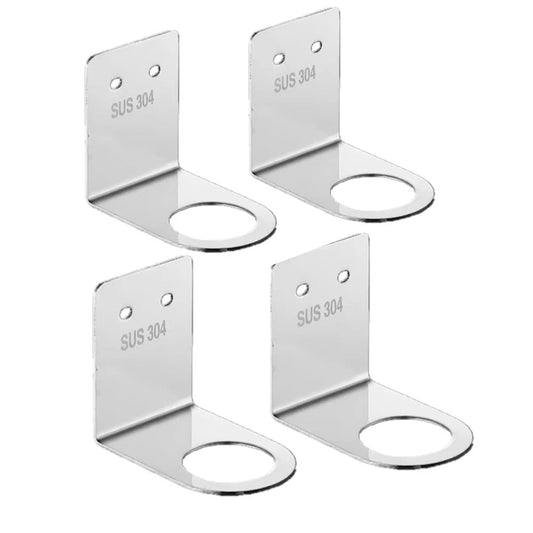 BiJun Seifenflaschenspenderhalter zur Wandmontage, Handpumpe, Flaschenständer Wandmontage zum Aufhängen für Shampoo Stehregal Lagerhalter Lotion-Behälter (2.7cm, White)