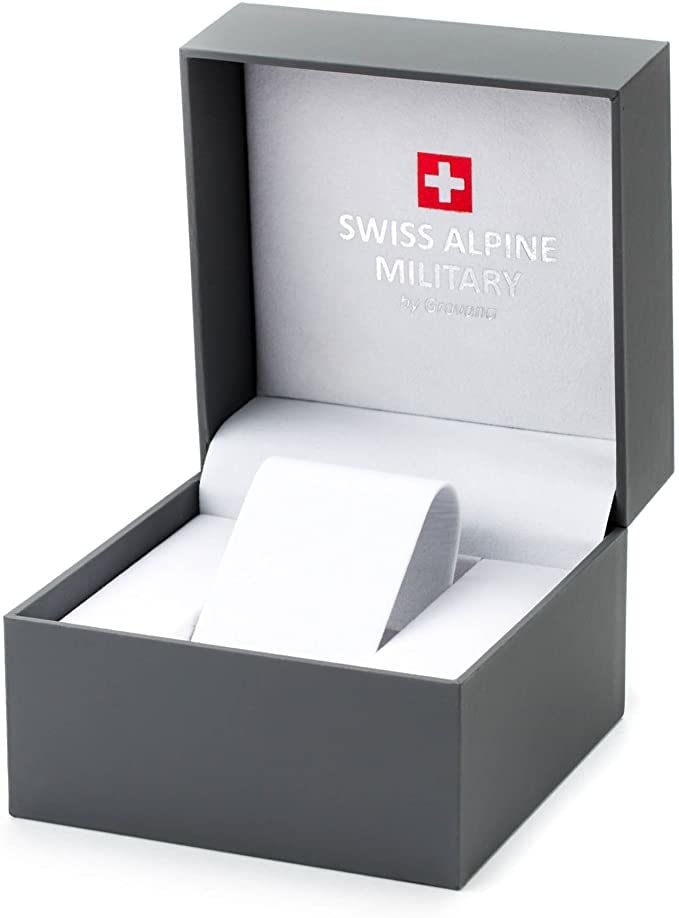 Swiss Alpine Military Herren Uhr Chronograph Analog Quarz 7078.9135SAM Edelstahl
