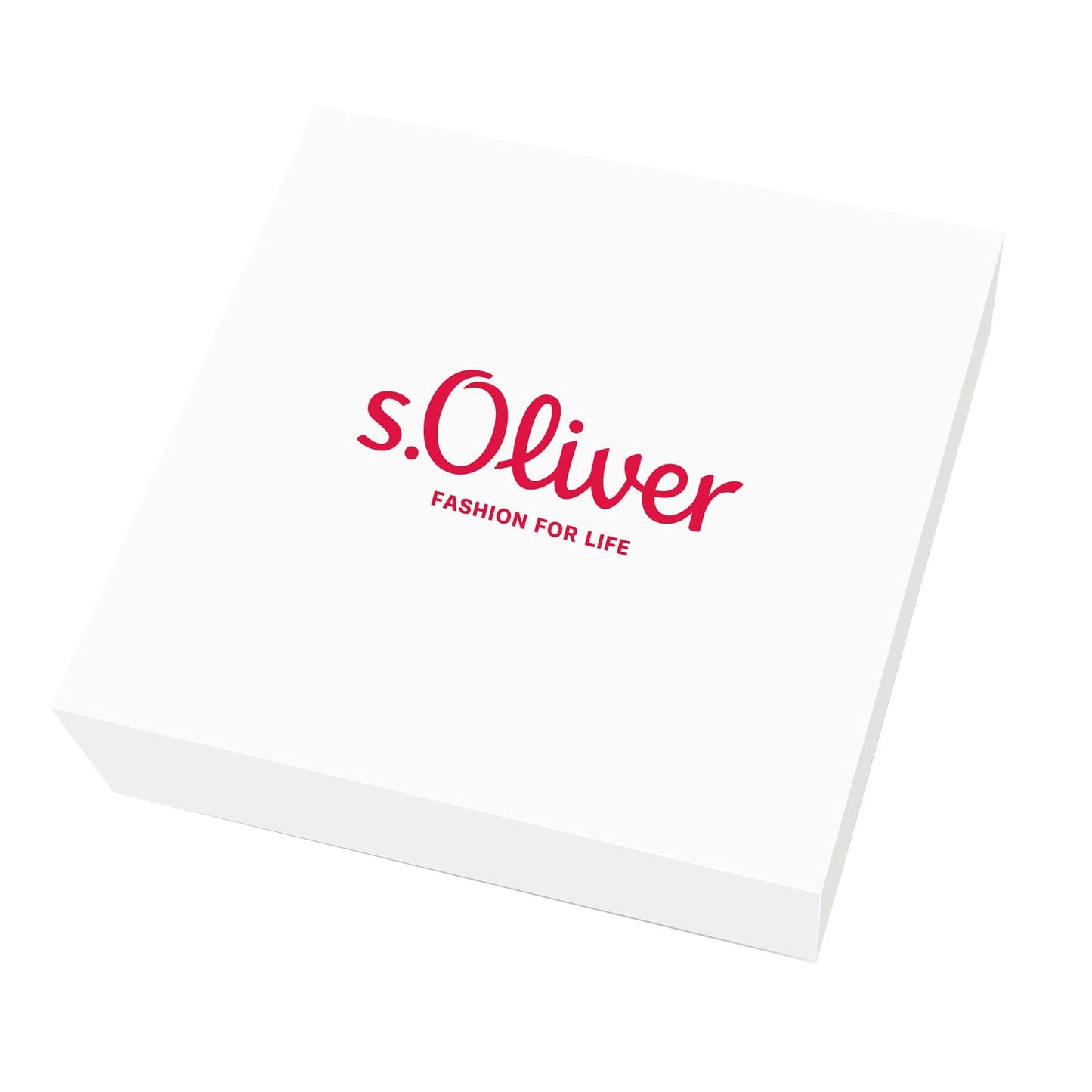 s.Oliver Kette mit Anhänger Edelstahl Damen Halsschmuck, mit Kristall, 40/45+3 cm, Silber, Kommt in Schmuck Geschenk Box, 2018567