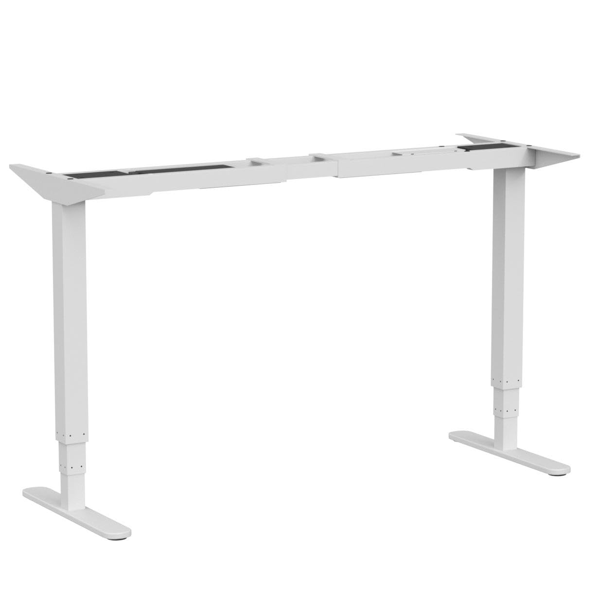 FLEXISPOT EC5W PRO Höhenverstellbarer Schreibtisch Elektrisch Tischgestell mit 2 starken Motoren, Super Belastung 160KG 3-Fach-Teleskop Memory-Steuerung und Softstart/-Stop (weiß)