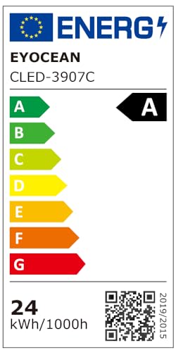 EYOCEAN Schreibtischlampe LED mit Gestensteuerung & Fernbedienung, 24W 80CM Klemmbare Dimmbare Monitor Lampe, Tageslichtlampe für Arbeiter in Büro Leser Architekenden Schneider