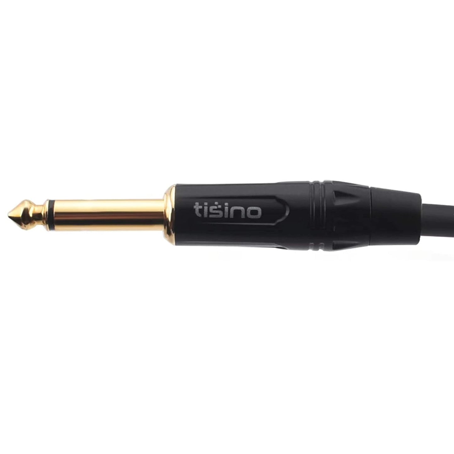 Tisino Female XLR auf 1/4 (6,35 mm) TS Mono Jack Unsymmetrisches Mikrofonkabel Mikrofonkabel für dynamisches Mikrofon - 2 Meters