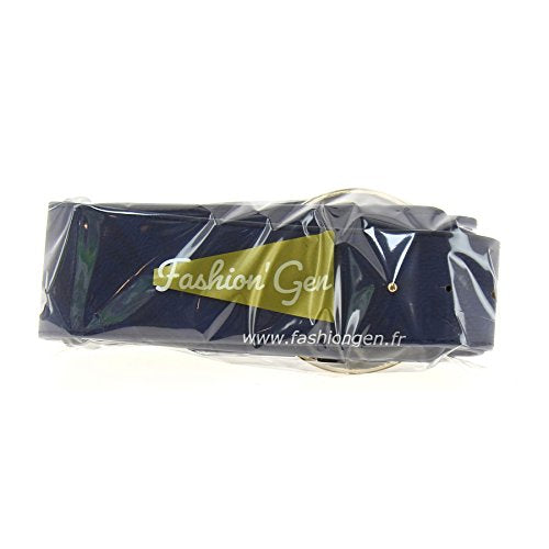 FASHIONGEN - Damen Taillen Breiter Gürtel VANESSA - Blau marin, Small bis Large/Hose 35 bis 45