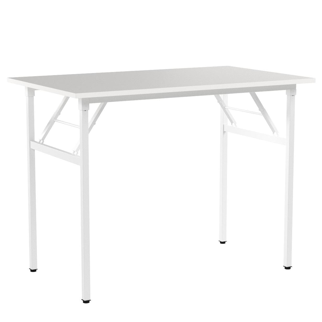 SogesHome Klapptisch Computertisch 100 x 60 x 75 cm PC Schreibtisch Schreibtisch Büroarbeitsplatz für Home Office Verwendung Schreibtisch, Esstisch Konferenztisch, Weiss,AC5DW-100-SH