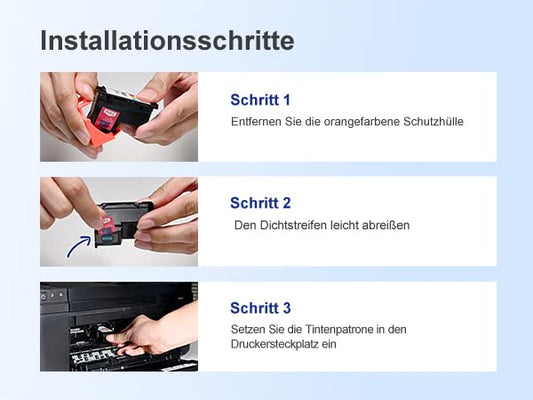 BunToner 305 XL patronen Kompatibel für hp 305 druckerpatronen XL Set für HP DeskJet 2720e 4120e HP Envy 6000 6420e Pro 6430 6432 Drucker(Schwarz,Farbe)