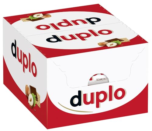 Ferrero Duplo Einzelriegel 40er-Pack, Knuspriger Klassiker mit Nugatcreme und Waffel in Vollmilchschokolade (40 x 18,2 g)