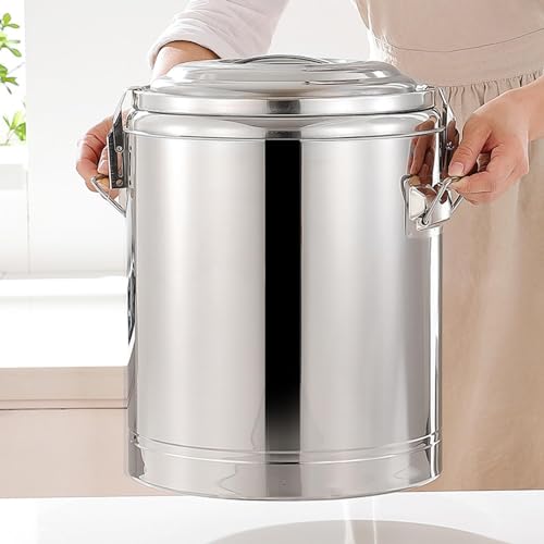 Isolierter Getränkespender aus Edelstahl, Thermoskanne für heiße oder kalte Getränke, für Catering und Events, 8 l Fassungsvermögen, mit Pumpauslauf