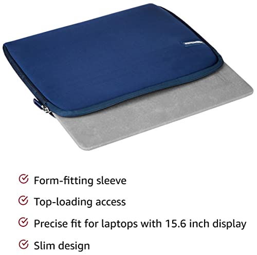 Amazon Basics Laptop-Schutzhülle,11.6-Zoll, Marineblau