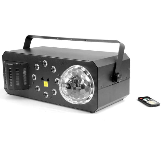ETEC Professional LED Partybox FX-3 DMX Derby Magic Ball Stroboskop Moonflower DJ Effekt Disco Wash Jelly Astro Ball Veranstaltung Bühnenbeleuchtung Party Show Farbmischung